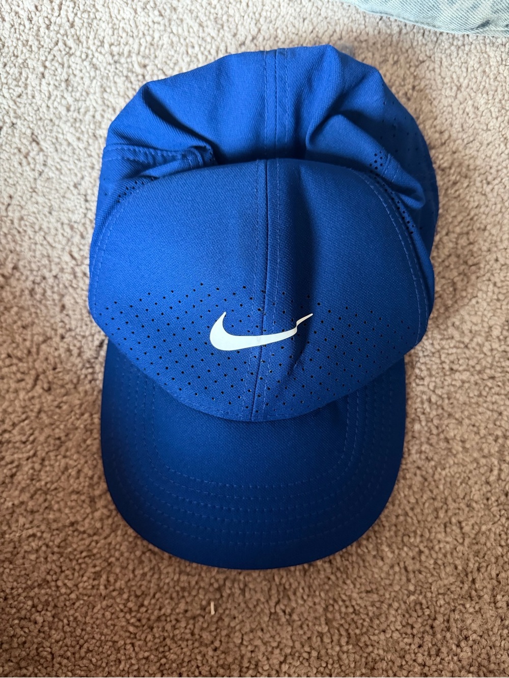 Nike Royal Blue Running Cap with White Swoosh